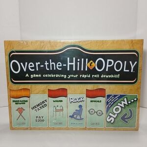 New OVER-THE-HILL-OPOLY Monopoly Board Game Sealed